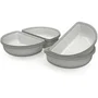 Sureflap Demi-bol SureFeed - Lot de 2 (gris)