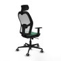 Piqueras y Crespo 1D036G2 Chaise de Bureau avec Appui-tête Vert émeraude