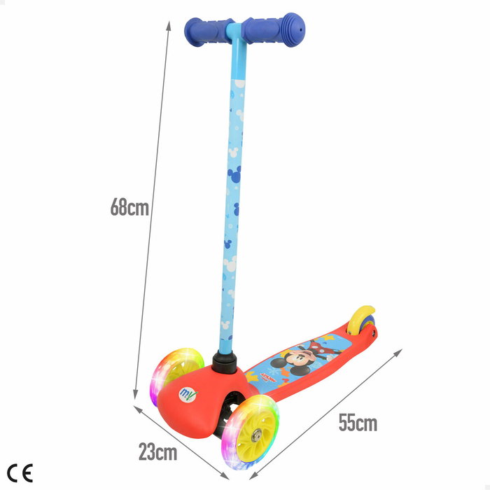 Scooter Mickey Mouse Caoutchouc Métal Plastique