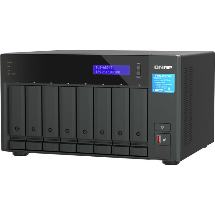 Stockage en Réseau NAS Qnap TVS-H874T-I7-32G Noir Stockage en Réseau NAS Qnap TVS-H874T-I7-32G Noir