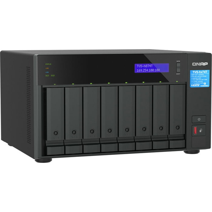 Stockage en Réseau NAS Qnap TVS-H874T-I7-32G Noir Stockage en Réseau NAS Qnap TVS-H874T-I7-32G Noir