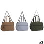 Sac-à-main Femme Home ESPRIT Vert Beige Lila 42 x 19 x 30 cm (3 Unités)