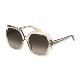 Furla SFU620V5603GE Lunettes de soleil Vert et Marron