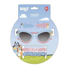 Cerdá Set de Beauté Bluey - Lunettes de Soleil pour Enfants 2 à 8 Ans - Blue
