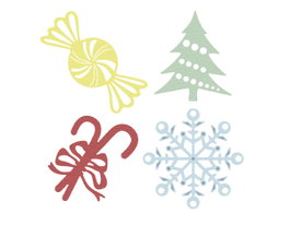 Misskuty 4x Emporte-pièces fins ZAG Noël
