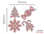 Misskuty 4x Emporte-pièces fins ZAG Noël