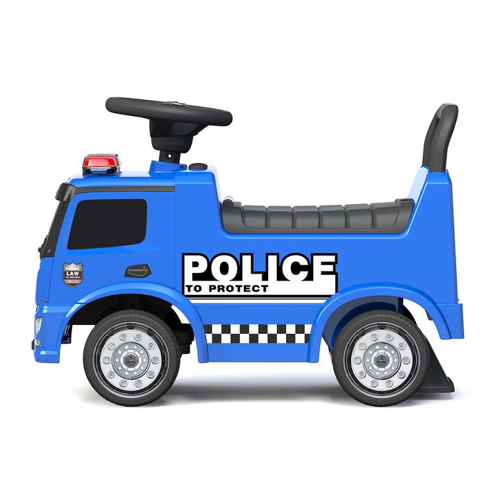 Tachan Porteur Camion de Police Mercedes avec Licence Officielle - Son et Lumière - Volant avec Bruitages - Porte-Objets - Pneus en Caoutchouc - Pour Enfants de 1 à 3 Ans Tachan Porteur Camion de Police Mercedes avec Licence Officielle - Son et Lumière - Volant avec Bruitages - Porte-Objets - Pneus en Caoutchouc - Pour Enfants de 1 à 3 Ans