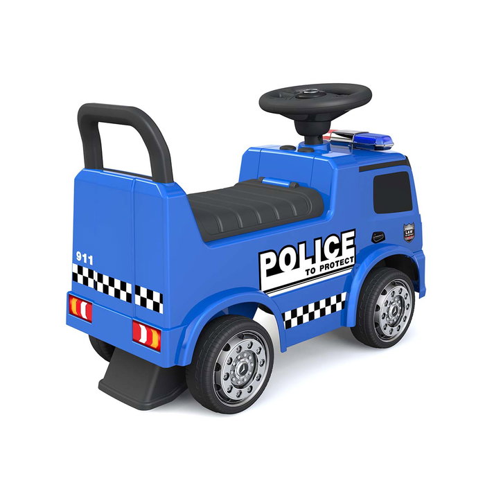 Tachan Porteur Camion de Police Mercedes avec Licence Officielle - Son et Lumière - Volant avec Bruitages - Porte-Objets - Pneus en Caoutchouc - Pour Enfants de 1 à 3 Ans Tachan Porteur Camion de Police Mercedes avec Licence Officielle - Son et Lumière - Volant avec Bruitages - Porte-Objets - Pneus en Caoutchouc - Pour Enfants de 1 à 3 Ans