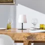 Lumisky Lampe de Table Sans Fil STANDY MINI Dark, 25 cm, LED Dimmable Blanc Chaud/Froid, Rechargeable, IP44, Intérieur/Extérieur