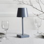 Home Deco Factory Lampe LED Tactile Gris Foncé