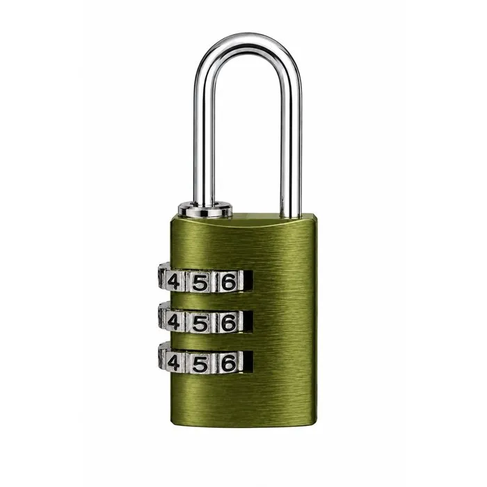 Abus Cadenas à combinaison 145/20, Aluminium vert, 3 chiffres