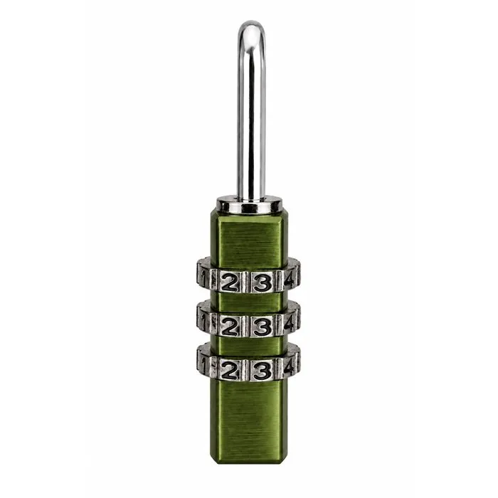 Abus Cadenas à combinaison 145/20, Aluminium vert, 3 chiffres