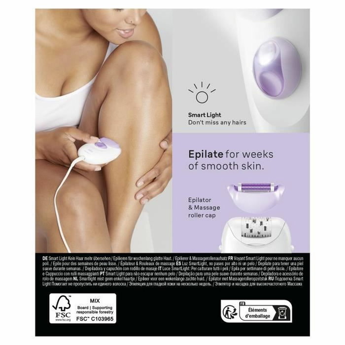 Braun Silk Epil 3 Épilateur électrique filaire - Violet - 2 vitesses