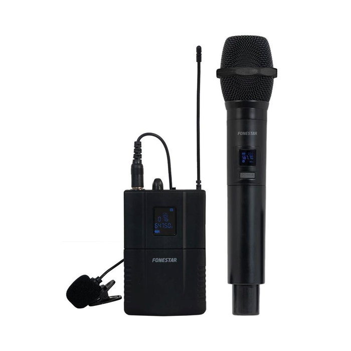Fonestar Sonair Microphone UHF sans fil double main et cravate - 2MP