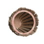 Set de pots de fleurs Home ESPRIT Marron Bois de paulownia 35 x 35 x 45 cm (2 Pièces)