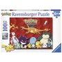 Ravensburger - Puzzle 100 pièces XXL Pokémon - Pikachu, Dracaufeu, Bulbizarre - Paysage et nature - Puzzle enfant à partir de 6 ans