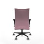 Piqueras Y Crespo Chaise de bureau Albacete confidente, Rose, Mécanisme Synchrone
