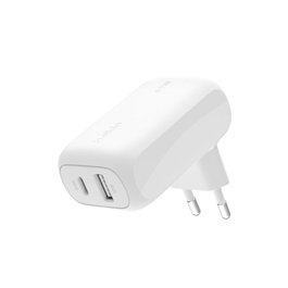 Belkin WCB009vfWH Boost Charge Chargeur Murale USB-C + USB 42W PPS Blanc