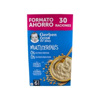GERBER Multicereales 0% Azucar 510 G - Céréales pour bébé sans sucre ajouté GERBER Multicereales 0% Azucar 510 G - Céréales pour bébé sans sucre ajouté