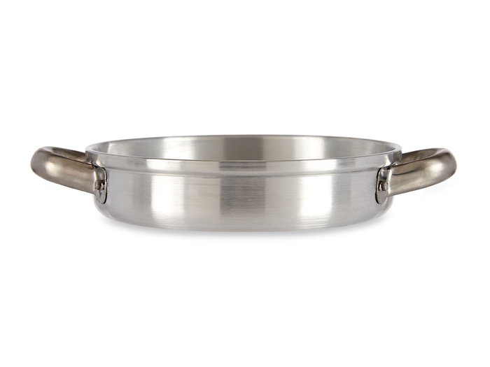 Kinvara Poêle en aluminium avec anses 18 cm argent, compatible gaz, four et lave-vaisselle (Set de 12)