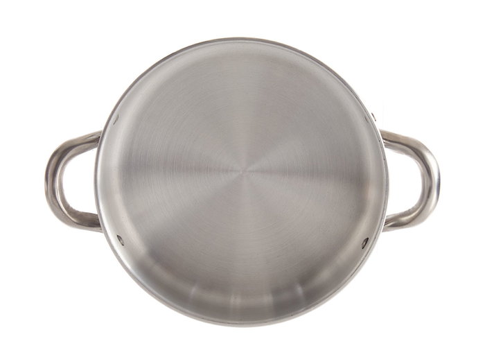 Kinvara Poêle en aluminium avec anses 18 cm argent, compatible gaz, four et lave-vaisselle (Set de 12)