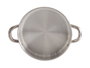 Kinvara Poêle en aluminium avec anses 18 cm argent, compatible gaz, four et lave-vaisselle (Set de 12)