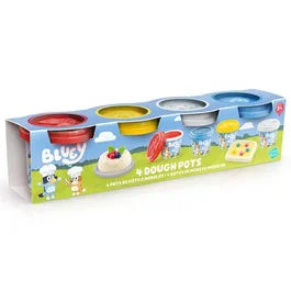 Canal Toys Bluey - 3 Pots de Pâte à Modeler + 1 Figurine Empreinte