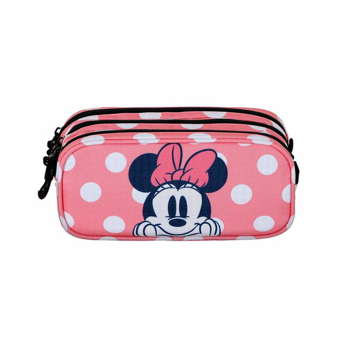 Trousse Fourre-Tout Triple Minnie Mouse Karactermania Rose Trousse Fourre-Tout Triple Minnie Mouse Karactermania Rose