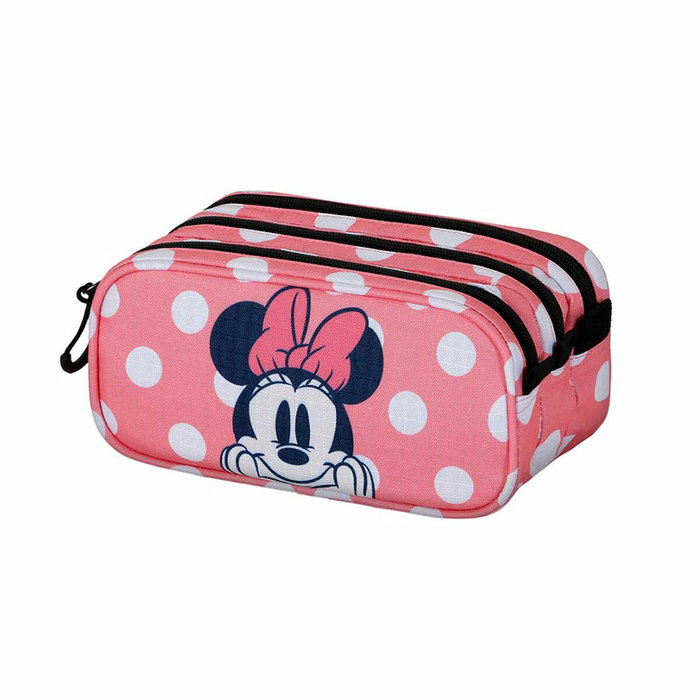 Trousse Fourre-Tout Triple Minnie Mouse Karactermania Rose Trousse Fourre-Tout Triple Minnie Mouse Karactermania Rose
