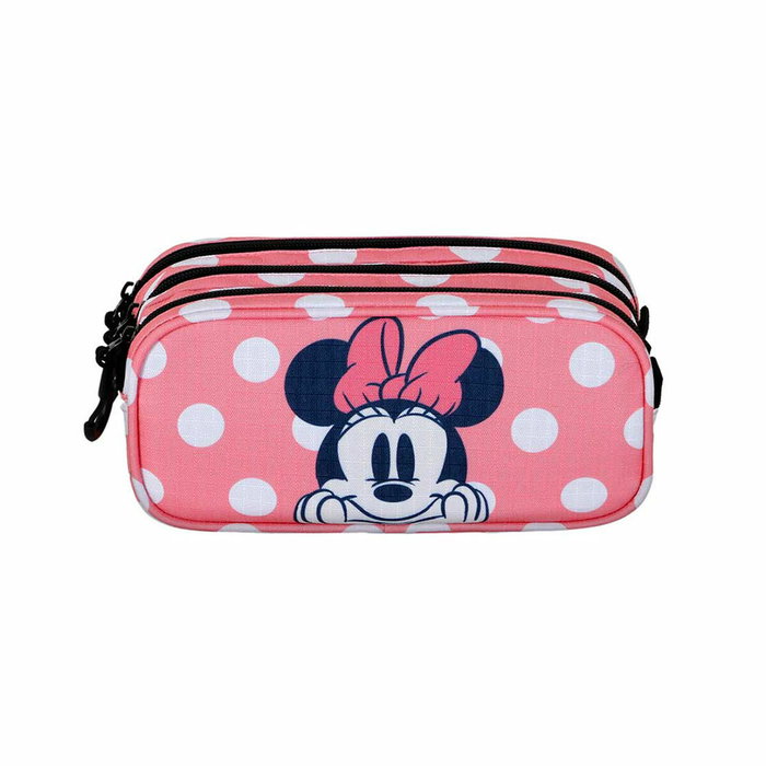 Trousse Fourre-Tout Triple Minnie Mouse Karactermania Rose Trousse Fourre-Tout Triple Minnie Mouse Karactermania Rose
