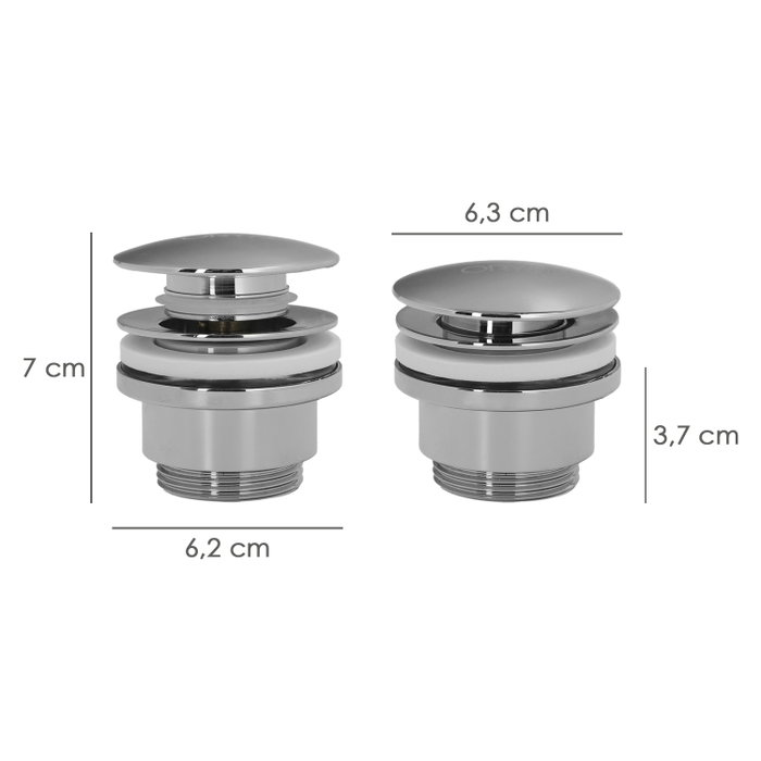WOLFPACK LINEA PROFESIONAL Valve de lavabo Clic Clac 1 1/4 pouces