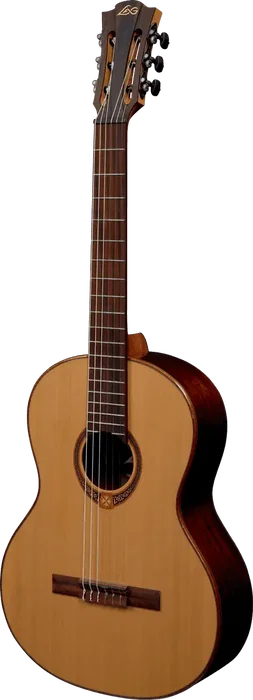 LAG Guitarre Classique Auditorium Occitania 118 Natural Lag - Taille 4/4, Table Cèdre Massif, Cordes Nylon, Finition Brillante