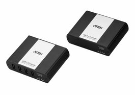 Aten UEH4002A Système d'extension USB 2.0 4 ports via câble CAT 5 - Extension jusqu'à 100 mètres - Technologie ExtremeUSB
