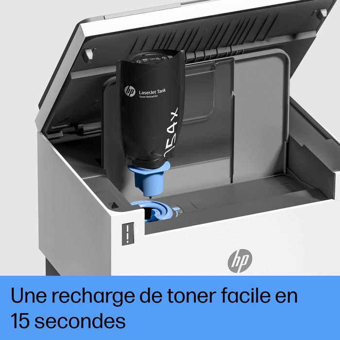 HP LaserJet Tank MFP 2604dw - Imprimante multifonction laser sans fil avec toner pré-rempli, impression recto verso et scan vers PDF/e-mail