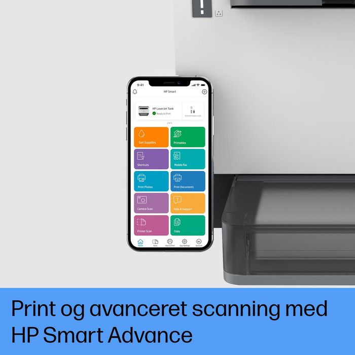 HP LaserJet Tank MFP 2604dw - Imprimante multifonction laser sans fil avec toner pré-rempli, impression recto verso et scan vers PDF/e-mail