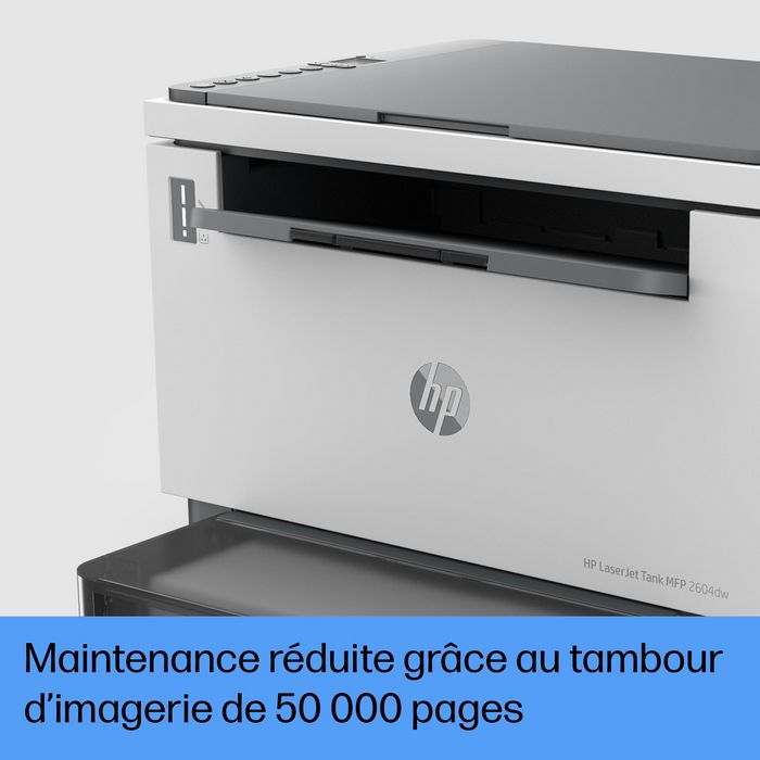 HP LaserJet Tank MFP 2604dw - Imprimante multifonction laser sans fil avec toner pré-rempli, impression recto verso et scan vers PDF/e-mail
