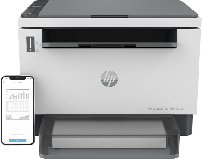 HP LaserJet Tank 2604dw Multifonction Laser Monochrome Gris HP LaserJet Tank 2604dw Multifonction Laser Monochrome Gris