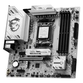 MSI 911-7E66-001 Carte mère B850M GAMING PLUS WiFi (AMD Socket AM5, DDR5, WiFi 7, Bluetooth 5.4, USB 3.2, PCIe 4.0, M.2, HDMI, DisplayPort) - Blanc et Noir