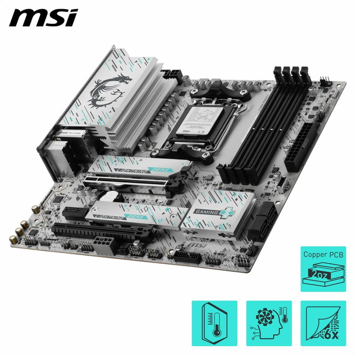 MSI B850M GAMING PLUS WIFI White/Black
