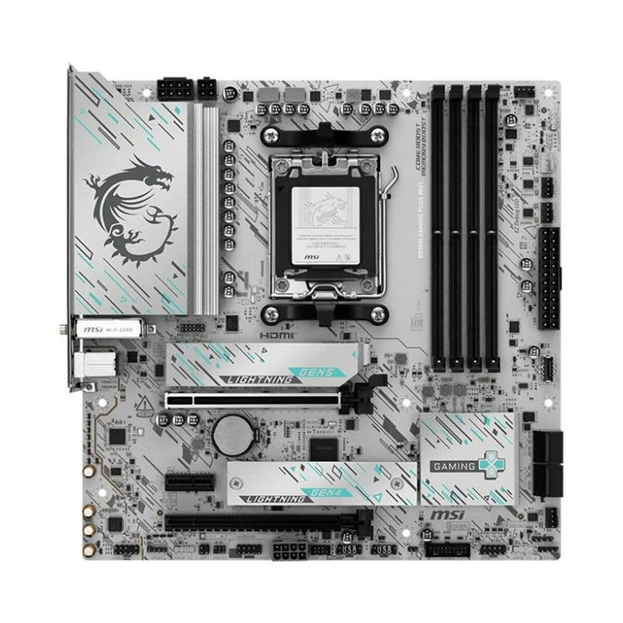 MSI B850M GAMING PLUS WIFI White/Black