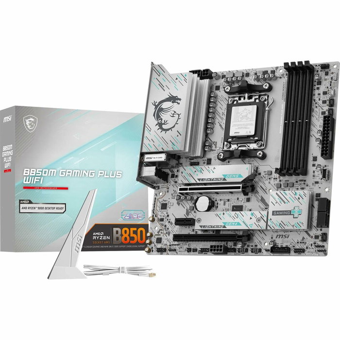 MSI B850M GAMING PLUS WIFI White/Black