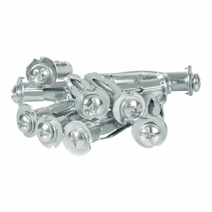 Rapid Chevilles à Expansion Métal pour Cloison Plâtre 6-21mm, Lot de 10