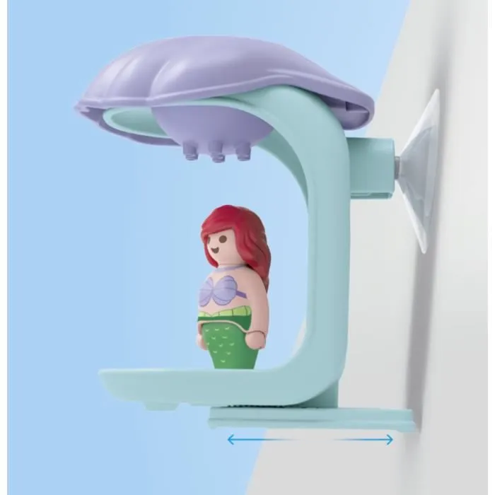 Playmobil Disney 71460 Ariel avec Coquillage de Bain, Jouet de Bain avec Douche et Filet, Figurine pour Enfants à Partir de 12 Mois