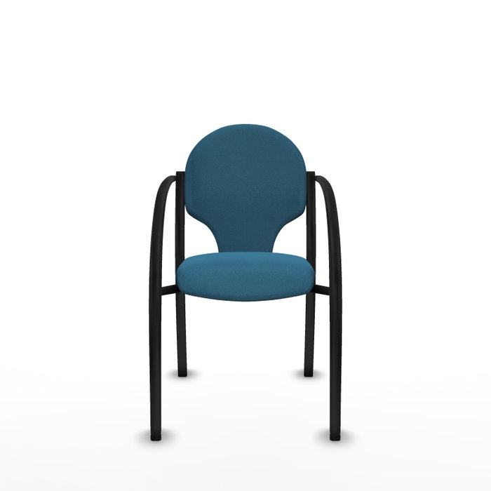 Piqueras Y Crespo Hellín - Chaise de bureau avec bras fixes, Vert pétrole