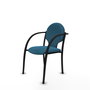 Piqueras Y Crespo Hellín - Chaise de bureau avec bras fixes, Vert pétrole