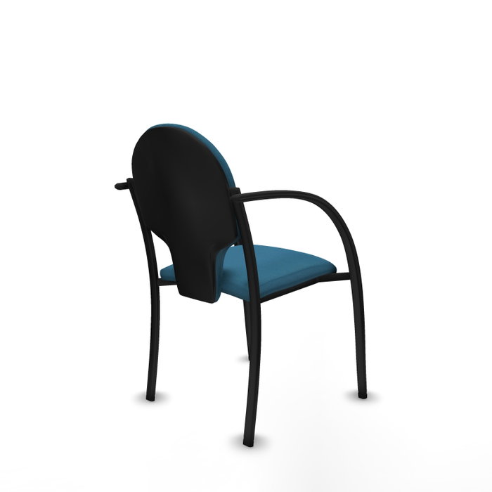 Piqueras Y Crespo Hellín - Chaise de bureau avec bras fixes, Vert pétrole