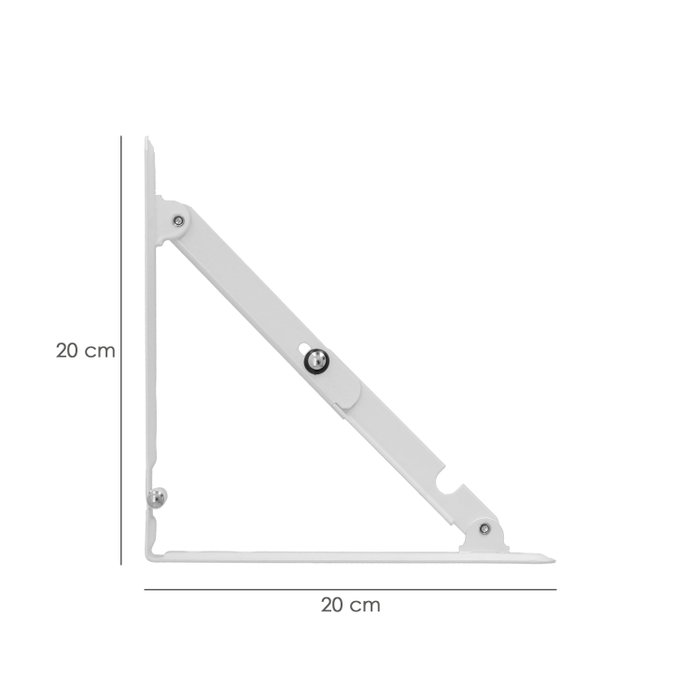 WOLFPACK LINEA PROFESIONAL Équerre blanche rabattable 200 mm WOLFPACK LINEA PROFESIONAL Équerre blanche rabattable 200 mm