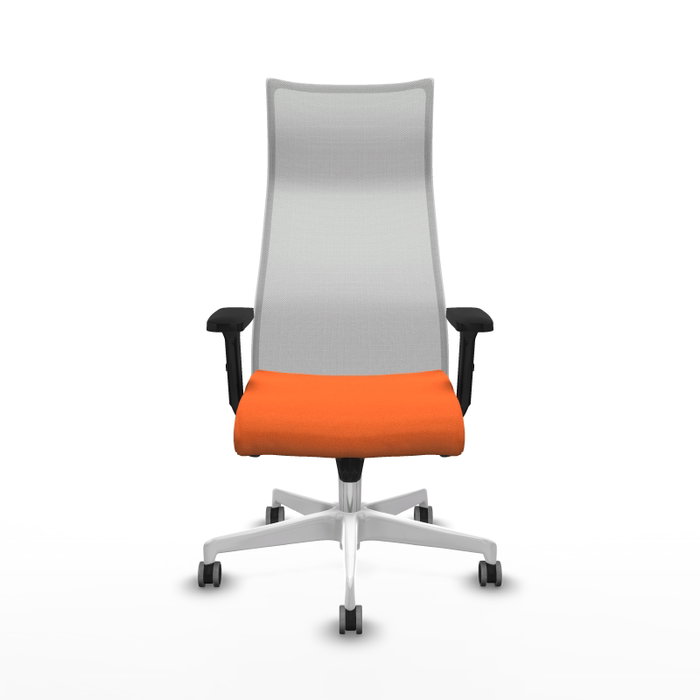 Piqueras y Crespo Chaise de Bureau Albacete Orange et Blanc