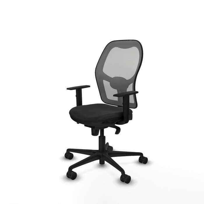Piqueras y Crespo Chaise de Bureau Jorquera avec Mécanisme Synchrone, Noir et Gris