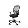 Piqueras y Crespo Chaise de Bureau Jorquera avec Mécanisme Synchrone, Noir et Gris